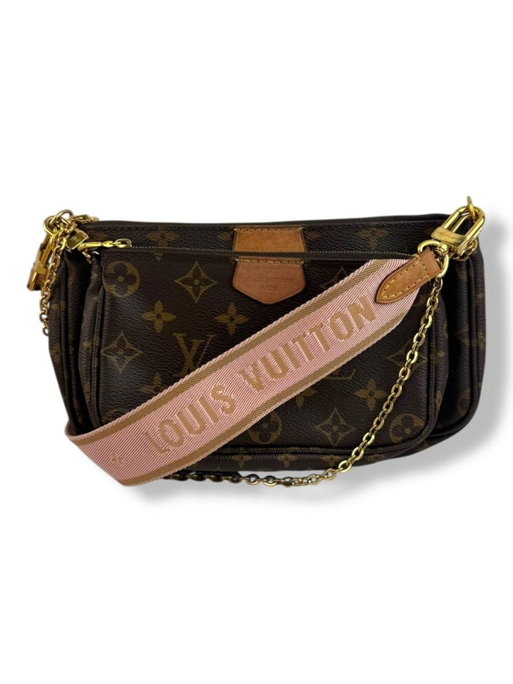 Louis Vuitton Multi Pochette Accessories Brown Monogram Handbag - Lux Central