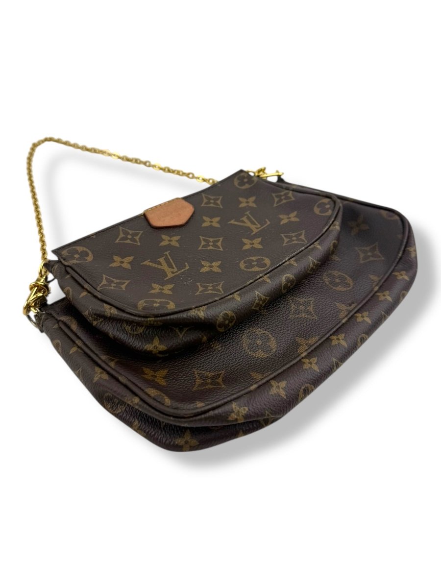 Louis Vuitton Multi Pochette Accessories Brown Monogram Handbag - Lux Central