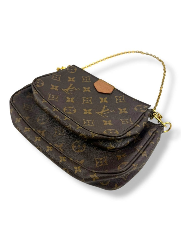 Louis Vuitton Multi Pochette Accessories Brown Monogram Handbag - Lux Central