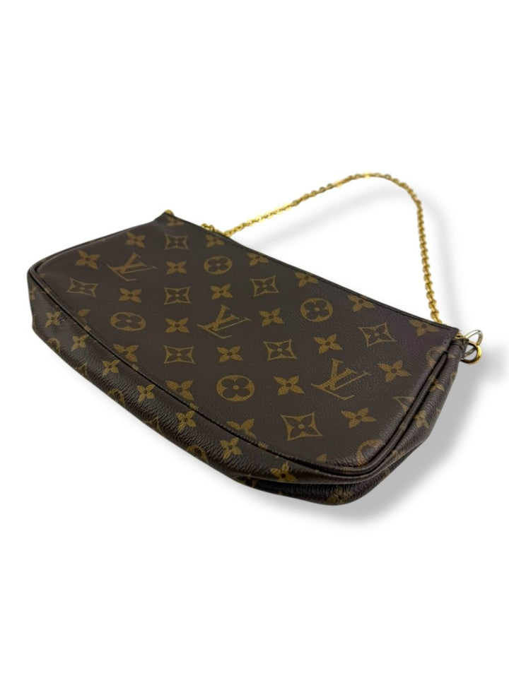 Louis Vuitton Multi Pochette Accessories Brown Monogram Handbag - Lux Central