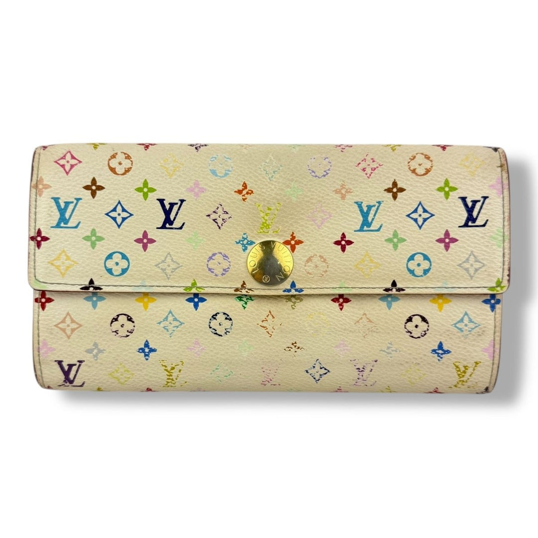 Louis Vuitton Multicolour Monogram Murakami Sarah Femme Wallet - Lux Central