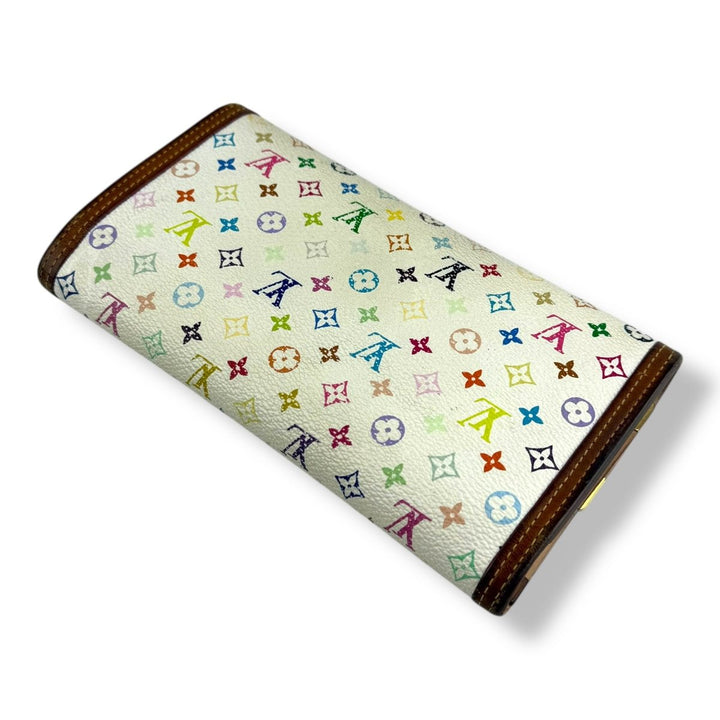 Louis Vuitton Multicolour Monogram Murakami Trifold Femme Wallet - Lux Central