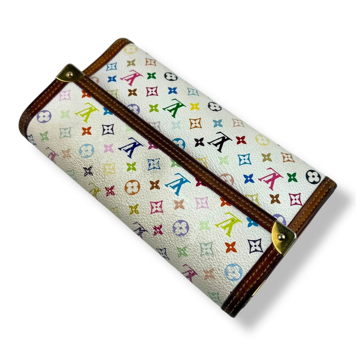 Louis Vuitton Multicolour Monogram Murakami Trifold Femme Wallet - Lux Central