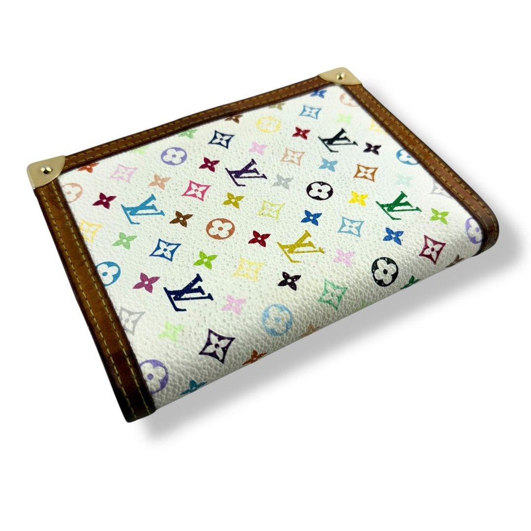Louis Vuitton Multicolour Murikami Monogram PM Ring Agenda Wallet - Lux Central