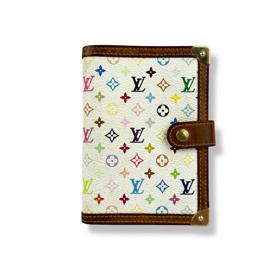 Louis Vuitton Multicolour Murikami Monogram PM Ring Agenda Wallet - Lux Central