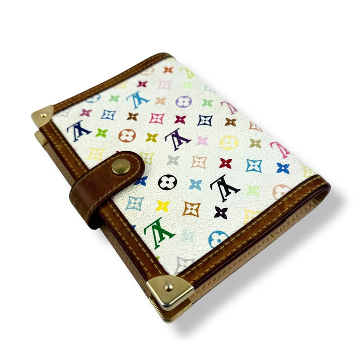 Louis Vuitton Multicolour Murikami Monogram PM Ring Agenda Wallet - Lux Central