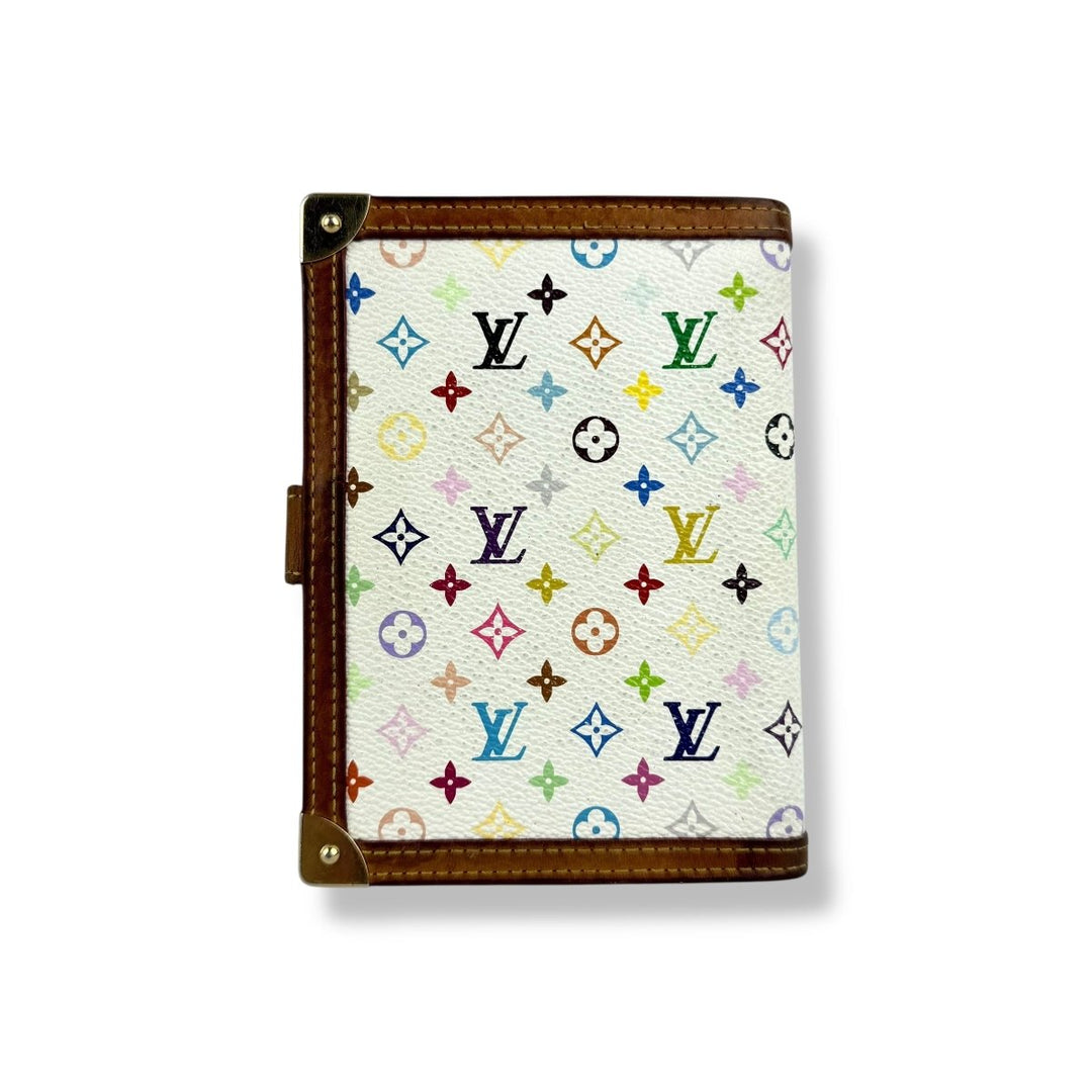 Louis Vuitton Multicolour Murikami Monogram PM Ring Agenda Wallet - Lux Central