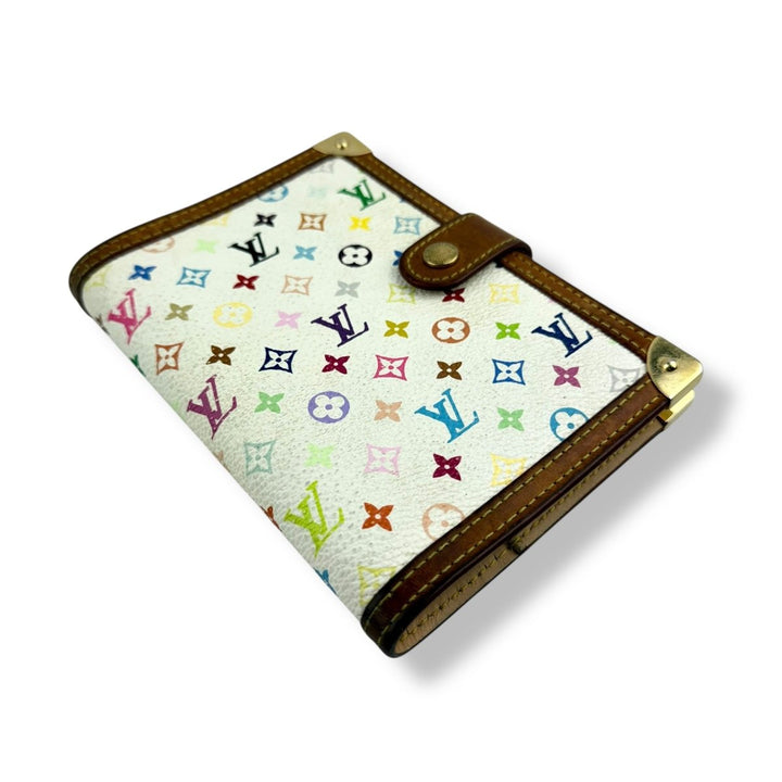 Louis Vuitton Multicolour Murikami Monogram PM Ring Agenda Wallet - Lux Central