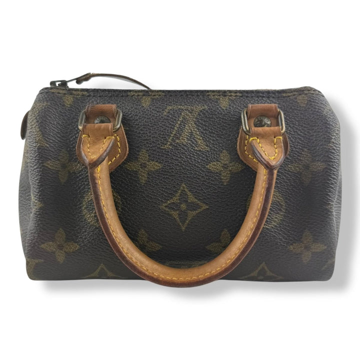 Louis Vuitton Nano Speedy Brown Monogram Handbag - Lux Central