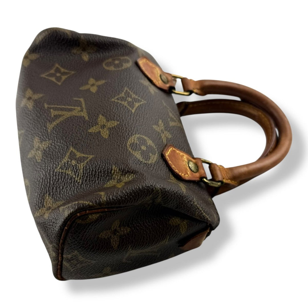 Louis Vuitton Nano Speedy Brown Monogram Handbag - Lux Central