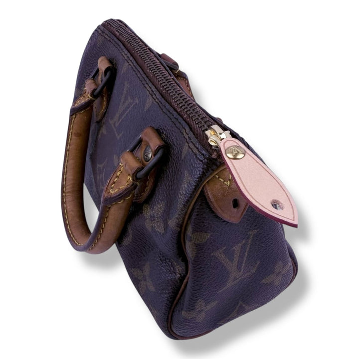 Louis Vuitton Nano Speedy Brown Monogram Handbag - Lux Central