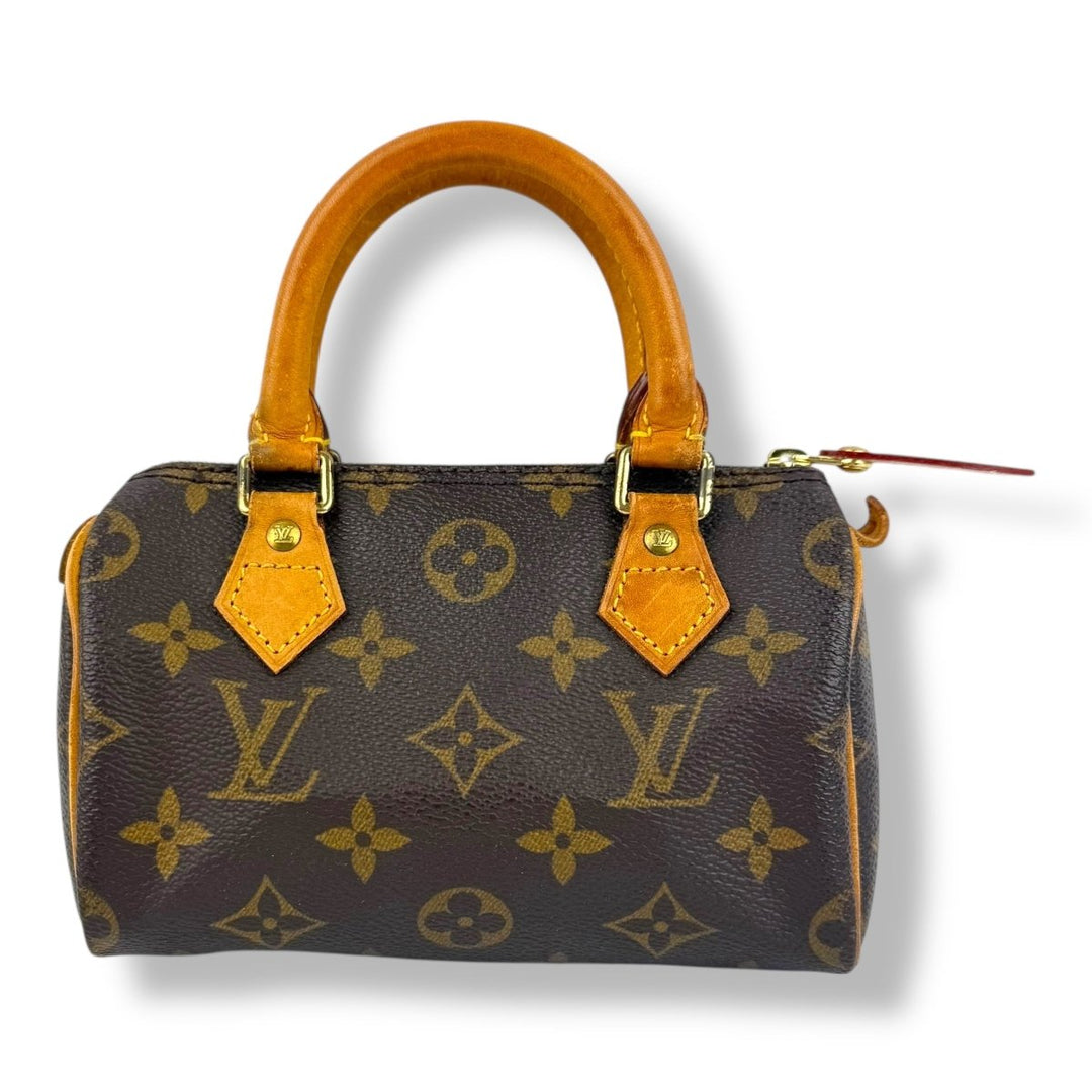 Louis Vuitton Nano Speedy Brown Monogram Handbag - Lux Central