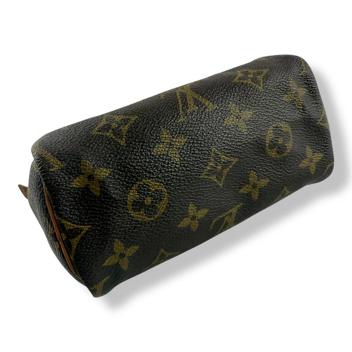 Louis Vuitton Nano Speedy Brown Monogram Handbag - Lux Central