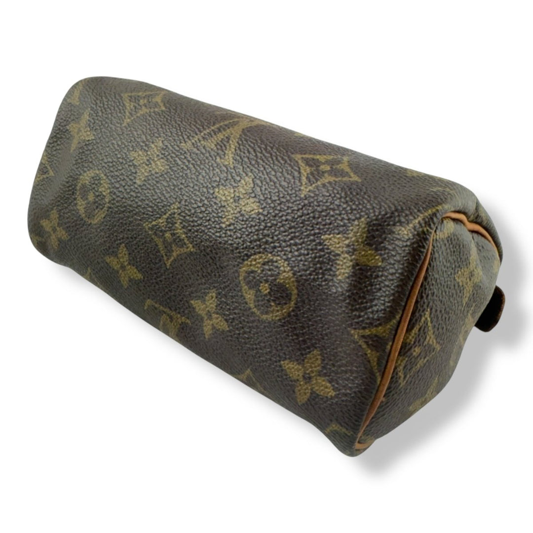 Louis Vuitton Nano Speedy Brown Monogram Handbag - Lux Central