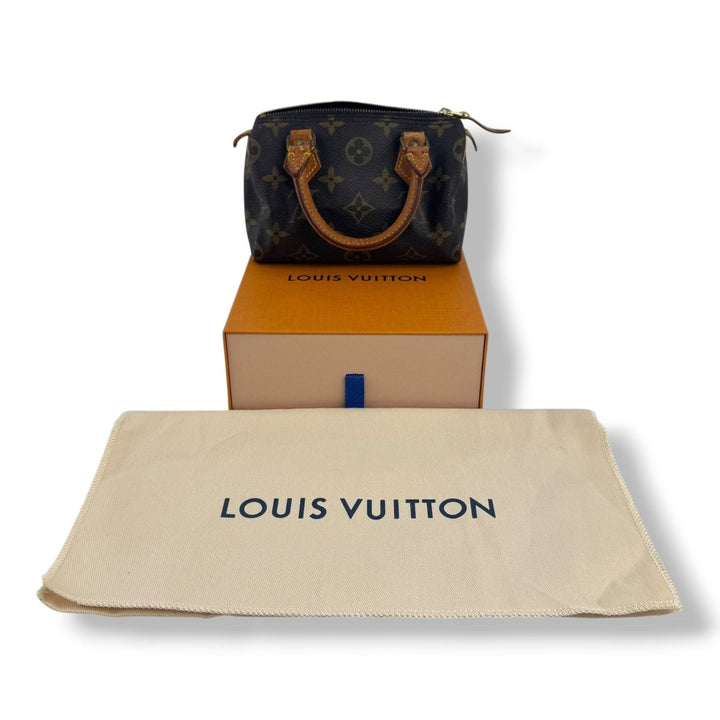 Louis Vuitton Nano Speedy Brown Monogram Handbag - Lux Central