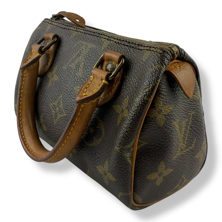 Louis Vuitton Nano Speedy Brown Monogram Handbag - Lux Central