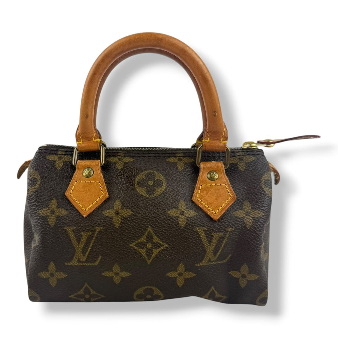 Louis Vuitton Nano Speedy Brown Monogram Handbag - Lux Central