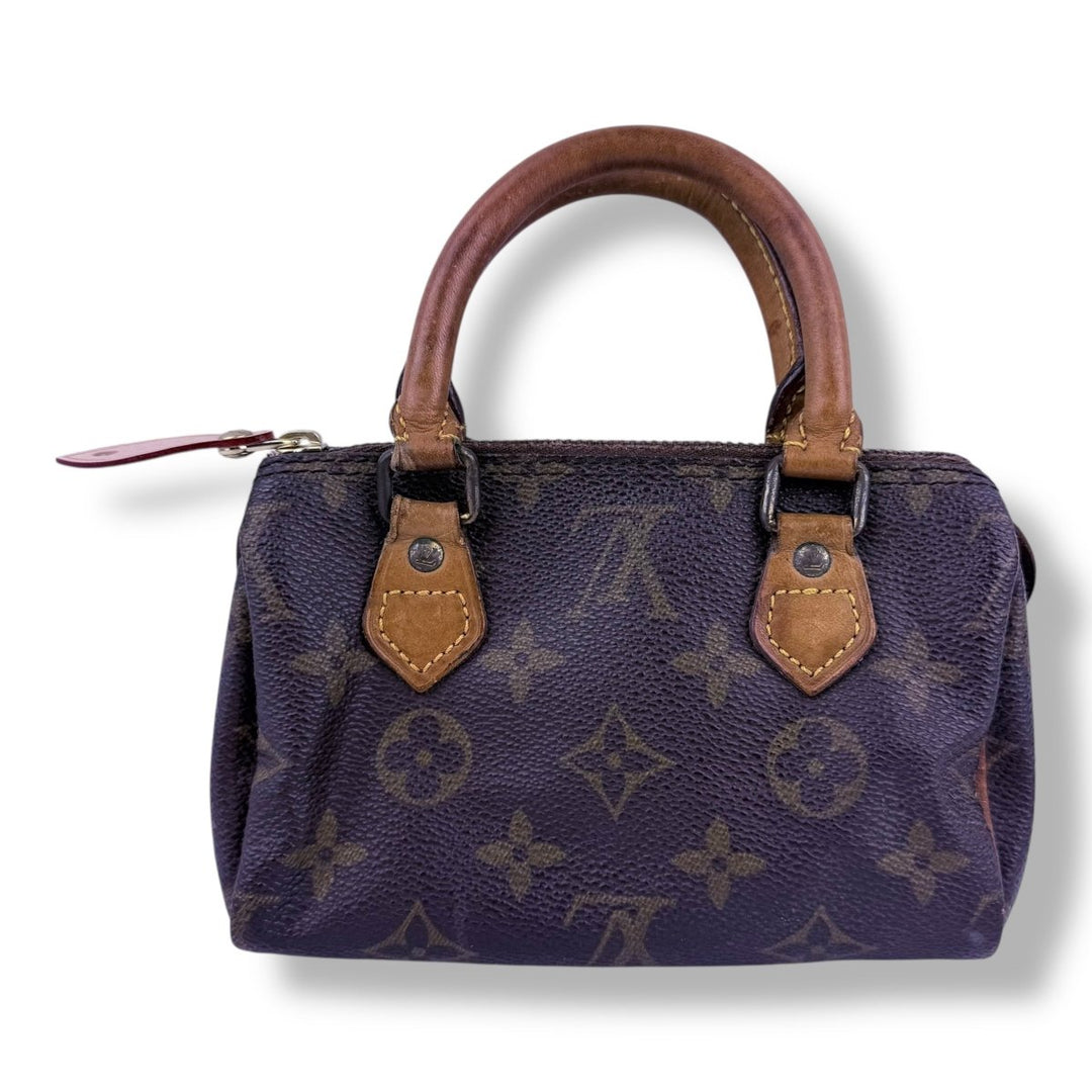 Louis Vuitton Nano Speedy Brown Monogram Handbag - Lux Central