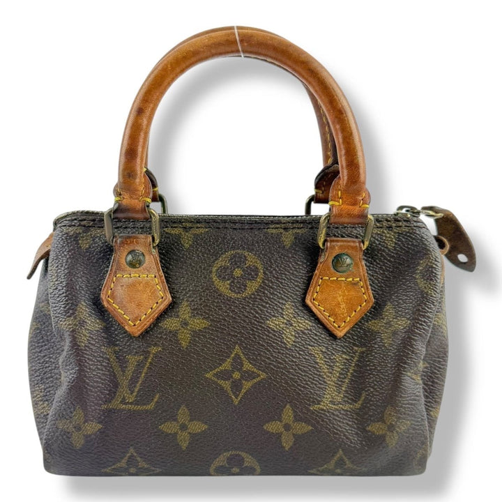 Louis Vuitton Nano Speedy Brown Monogram Handbag - Lux Central