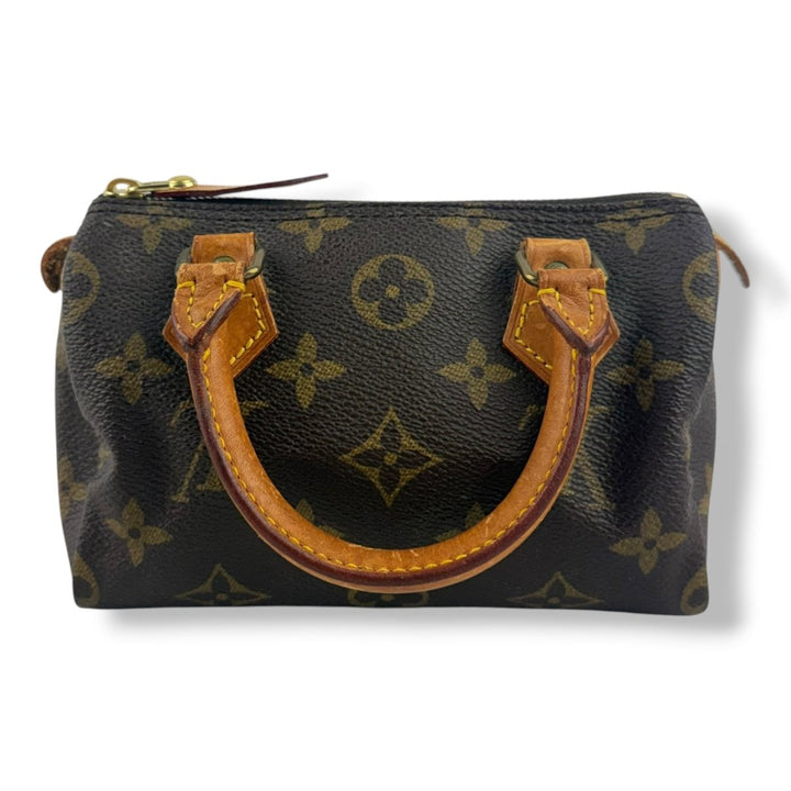 Louis Vuitton Nano Speedy Brown Monogram Handbag - Lux Central