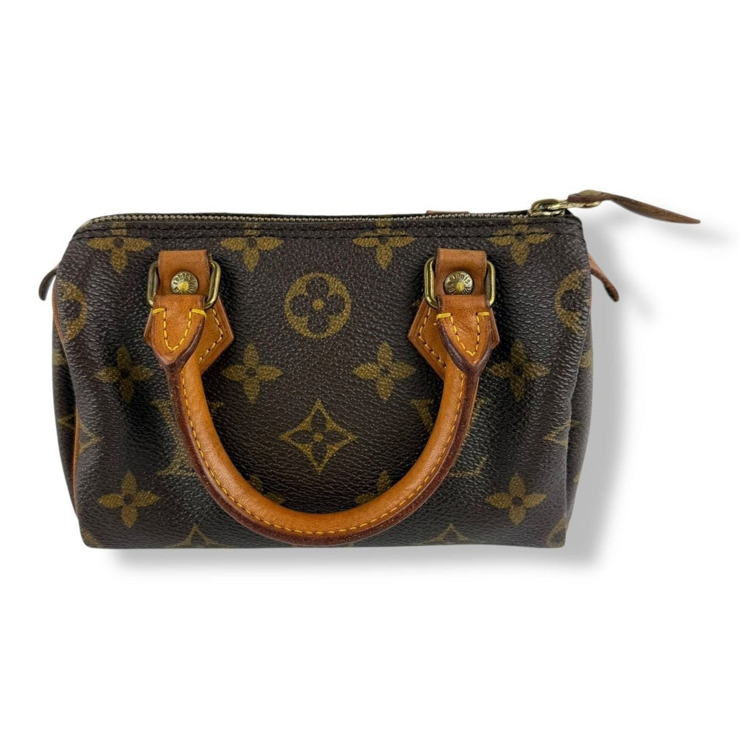 Louis Vuitton Nano Speedy Brown Monogram Handbag - Lux Central