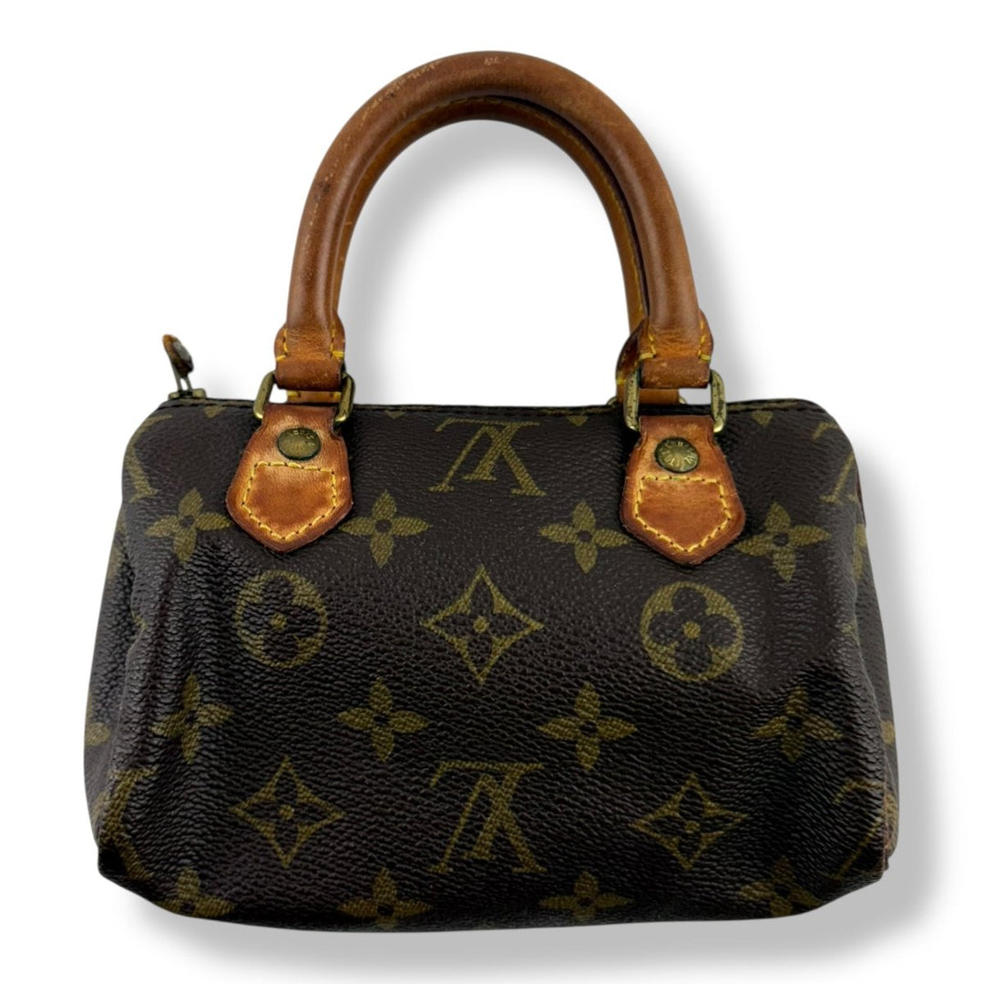 Louis Vuitton Nano Speedy Brown Monogram Handbag - Lux Central