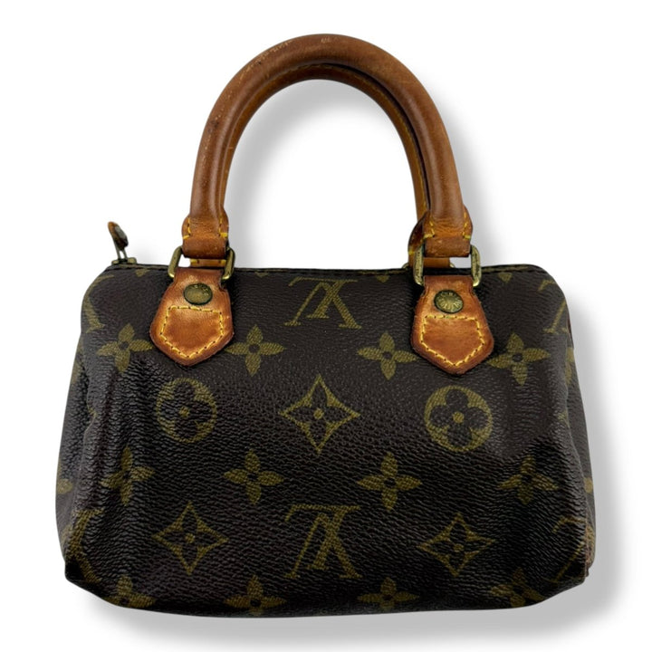 Louis Vuitton Nano Speedy Brown Monogram Handbag - Lux Central