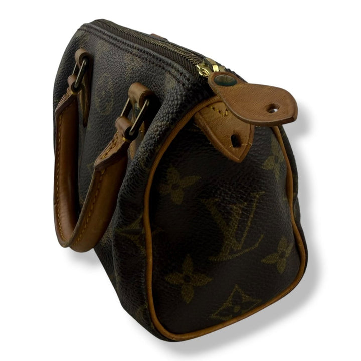 Louis Vuitton Nano Speedy Brown Monogram Handbag - Lux Central