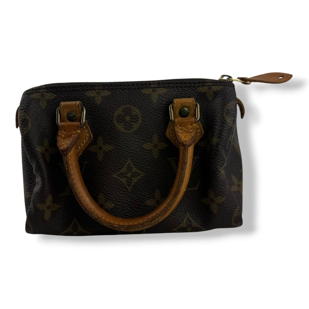 Louis Vuitton Nano Speedy Brown Monogram Handbag - Lux Central