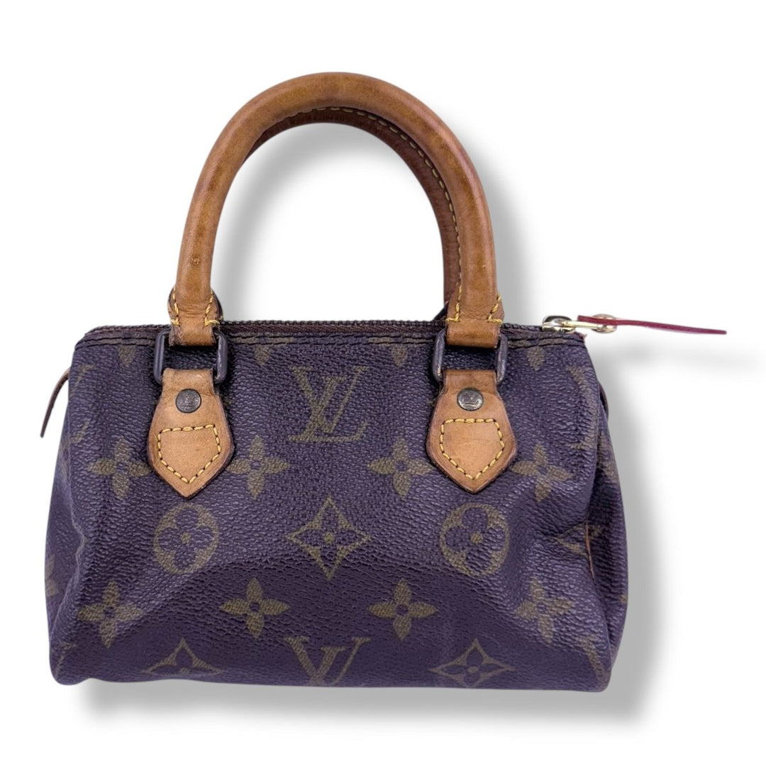 Louis Vuitton Nano Speedy Brown Monogram Handbag - Lux Central