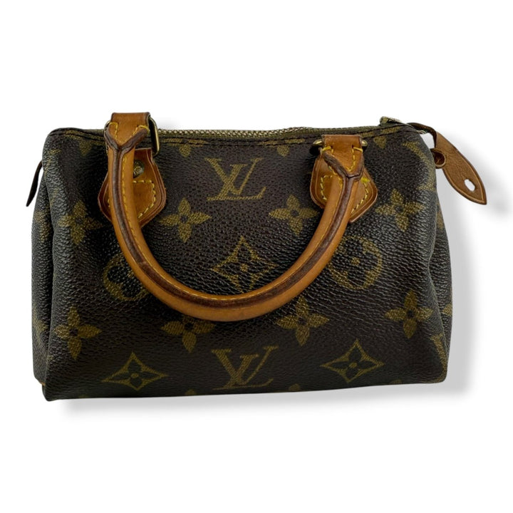 Louis Vuitton Nano Speedy Brown Monogram Handbag - Lux Central