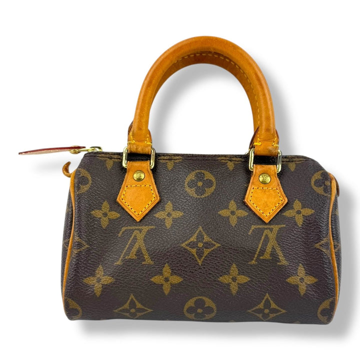 Louis Vuitton Nano Speedy Brown Monogram Handbag - Lux Central
