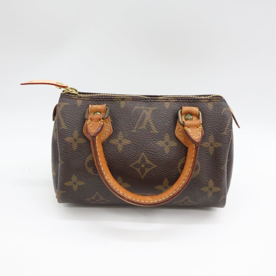 Louis Vuitton Nano Speedy Brown Monogram Handbag - Lux Central