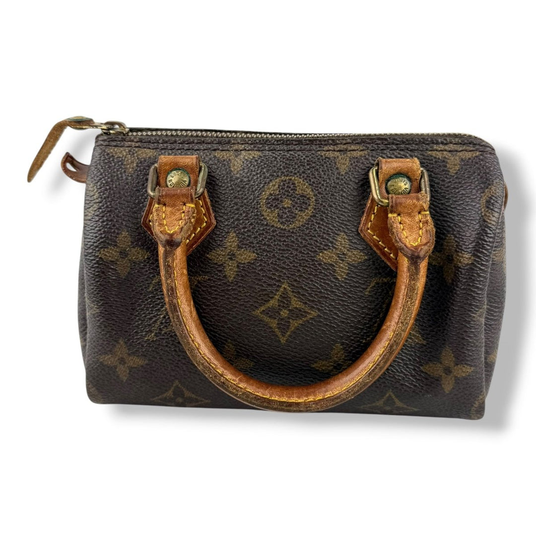 Louis Vuitton Nano Speedy Brown Monogram Handbag - Lux Central