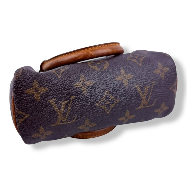 Louis Vuitton Nano Speedy Brown Monogram Handbag - Lux Central