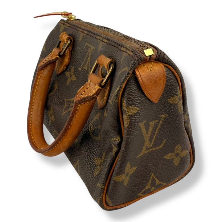 Louis Vuitton Nano Speedy Brown Monogram Handbag - Lux Central