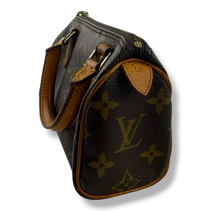 Louis Vuitton Nano Speedy Brown Monogram Handbag - Lux Central