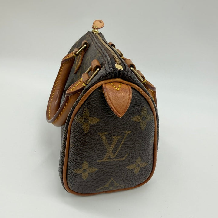 Louis Vuitton Nano Speedy Brown Monogram Handbag - Lux Central