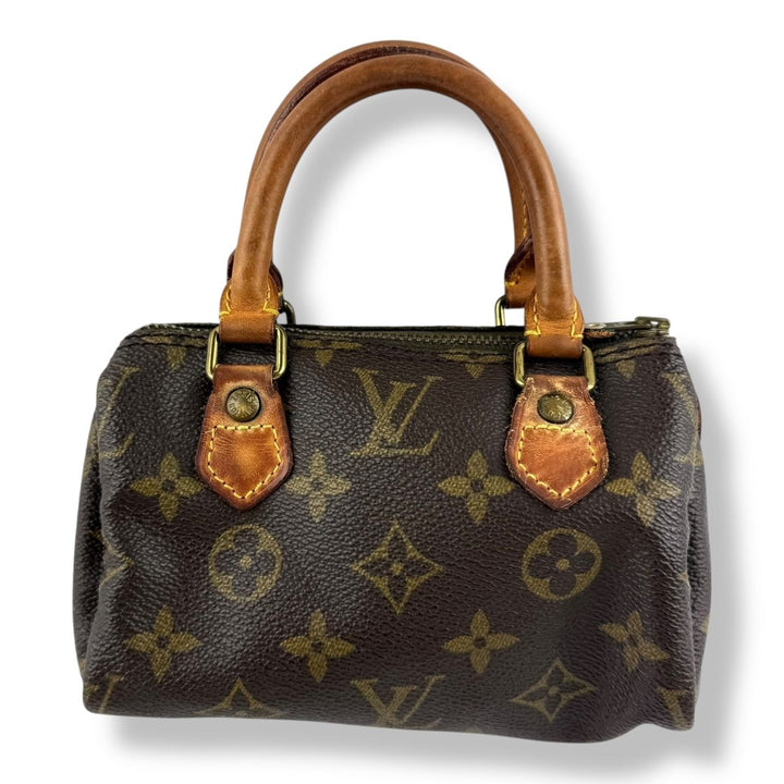 Louis Vuitton Nano Speedy Brown Monogram Handbag - Lux Central