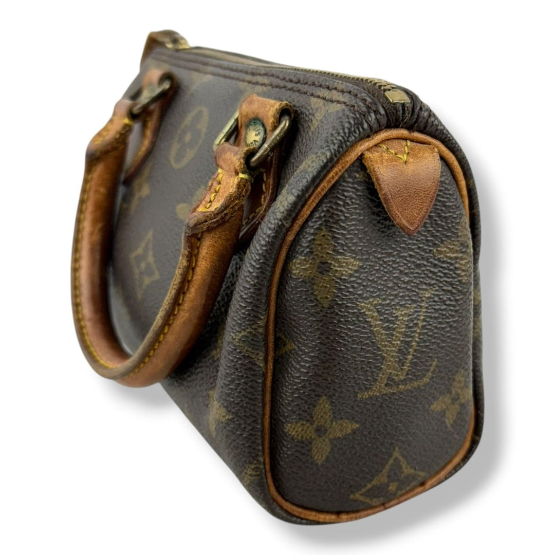 Louis Vuitton Nano Speedy Brown Monogram Handbag - Lux Central
