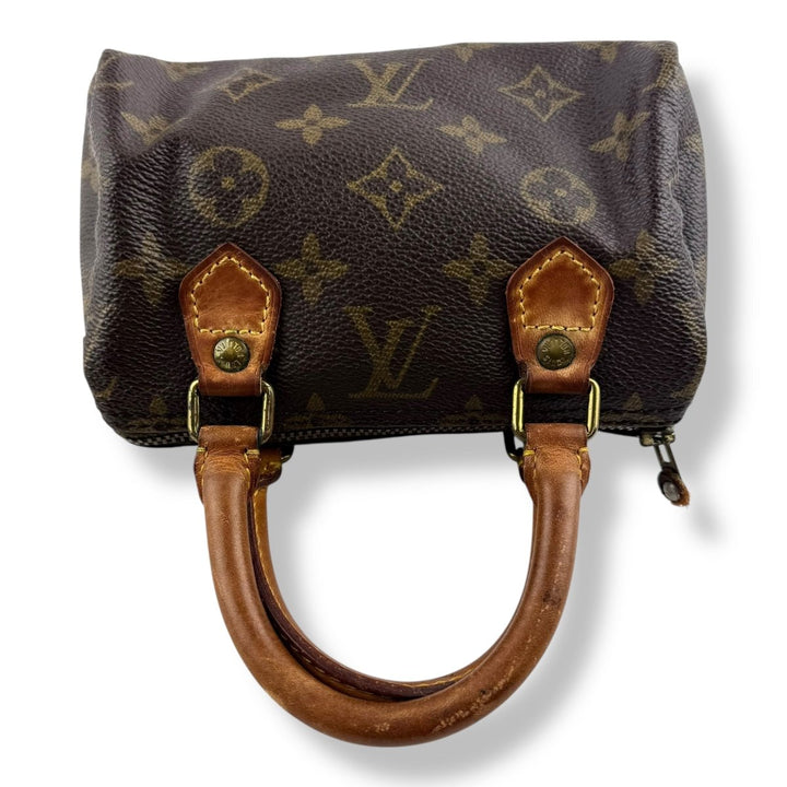 Louis Vuitton Nano Speedy Brown Monogram Handbag - Lux Central