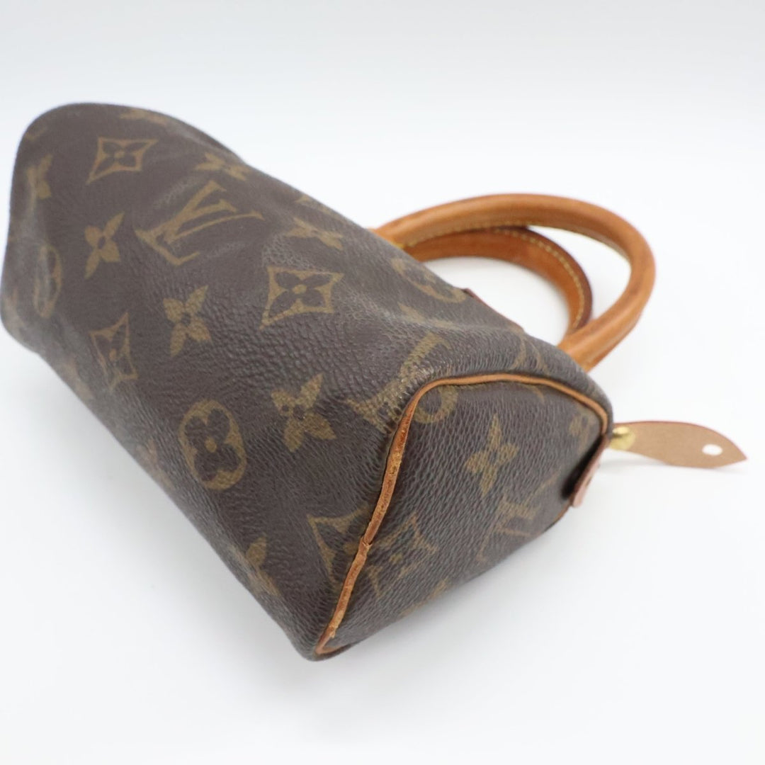 Louis Vuitton Nano Speedy Brown Monogram Handbag - Lux Central