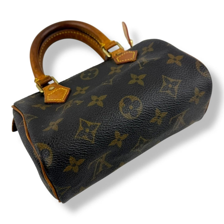 Louis Vuitton Nano Speedy Brown Monogram Handbag - Lux Central