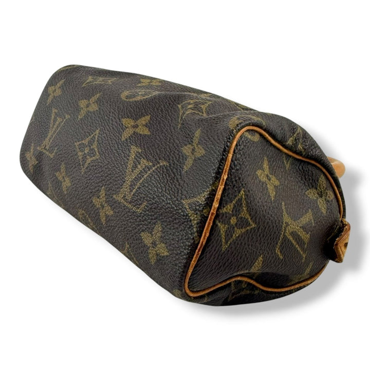 Louis Vuitton Nano Speedy Brown Monogram Handbag - Lux Central