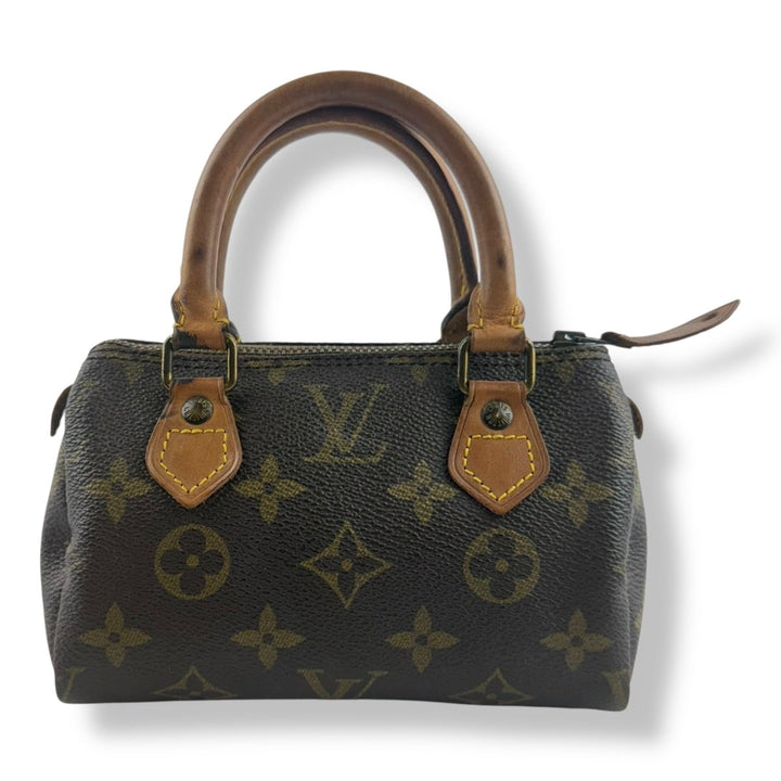 Louis Vuitton Nano Speedy Brown Monogram Handbag - Lux Central