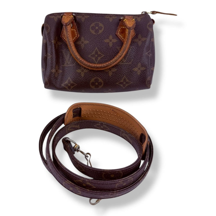 Louis Vuitton Nano Speedy Brown Monogram Handbag - Lux Central