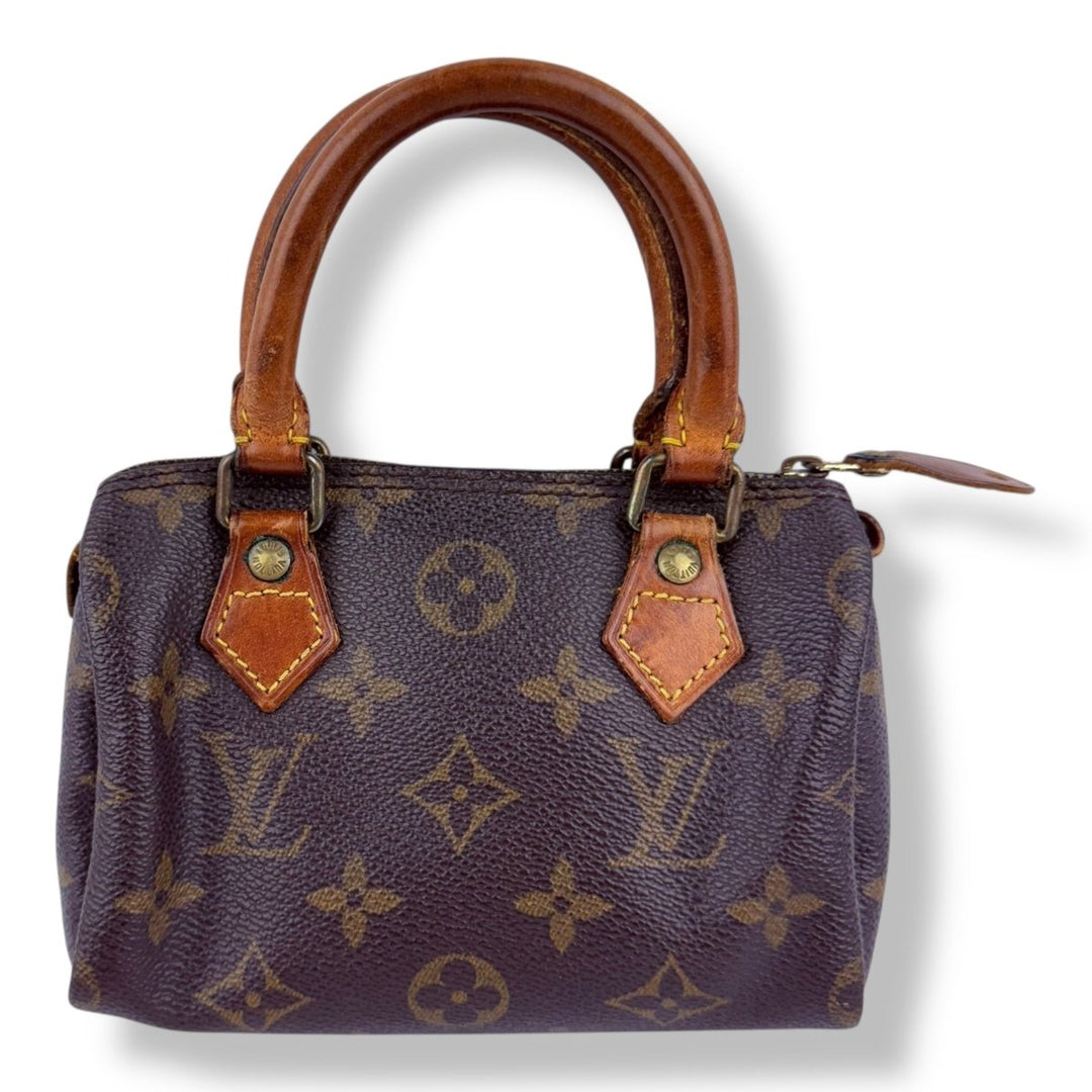 Louis Vuitton Nano Speedy Brown Monogram Handbag - Lux Central