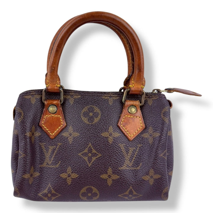 Louis Vuitton Nano Speedy Brown Monogram Handbag - Lux Central