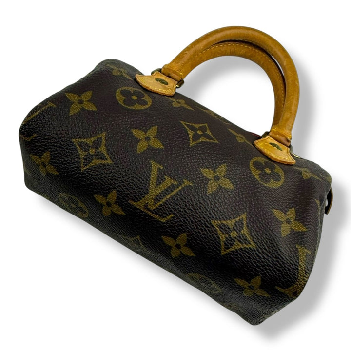 Louis Vuitton Nano Speedy Brown Monogram Handbag - Lux Central