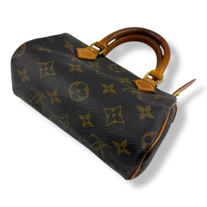 Louis Vuitton Nano Speedy Brown Monogram Handbag - Lux Central